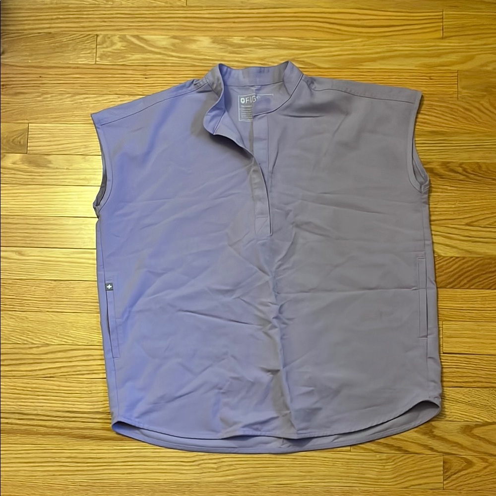 Figs Oversized Rafaela Oversized Scrub Top Lavender Dew Small